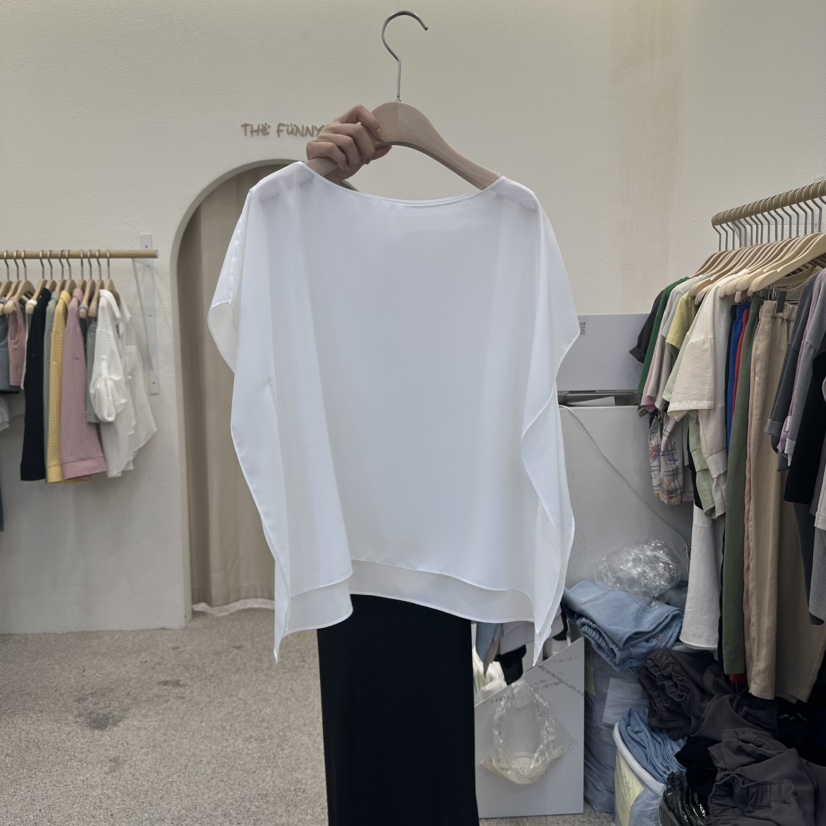 THE FUNNY東大門㊣直郵女士新品25春夏職業熱賣襯衫蕾絲衫THE FUNNY襯衫/蕾絲衫