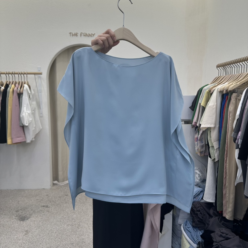 THE FUNNY東大門㊣直郵女士新品25春夏職業熱賣襯衫蕾絲衫THE FUNNY襯衫/蕾絲衫圖色4