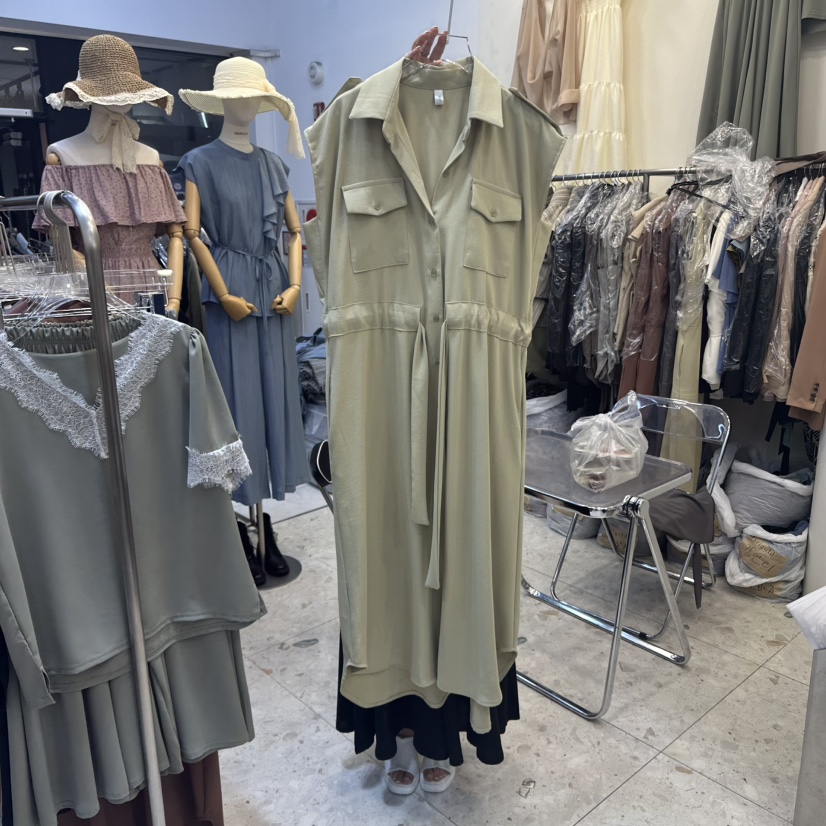 MARIGOLD東大門㊣實拍女裝新品職業真品休閑推薦25春夏連衣裙MARIGOLD連衣裙圖色3
