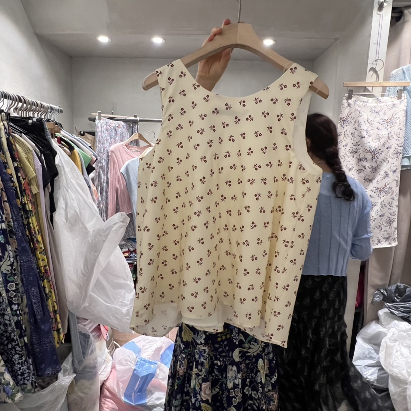 LOGROAD韓國代購㊣女裝新款25春夏時尚休閑真品推薦吊帶背心LOG ROAD吊帶/背心