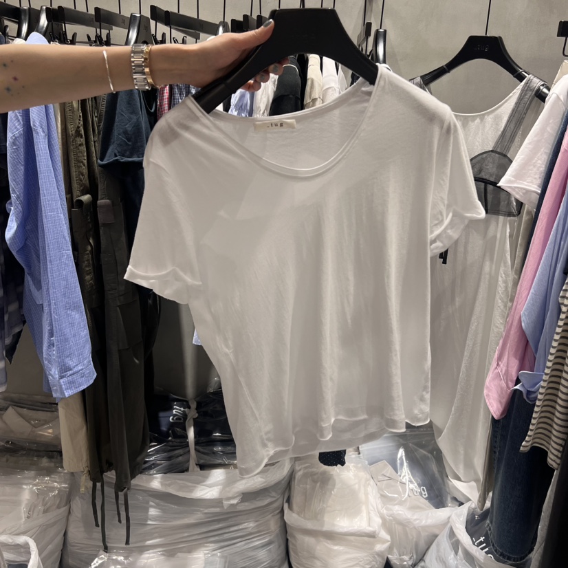 TUG韓國代購㊣女裝新品休閑真品人氣職業熱賣時尚推薦25春夏T恤TUGT恤圖色1