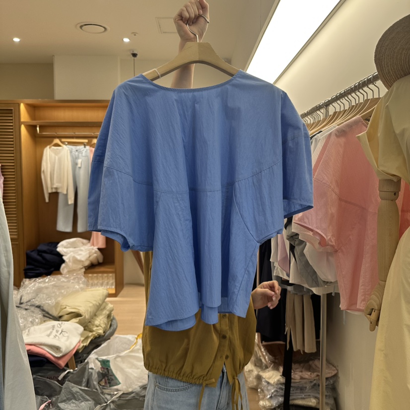 VAN NUVO韓國直郵㊣女裝新品25春夏真品職業時尚襯衫蕾絲衫VAN NUVO襯衫/蕾絲衫圖色2