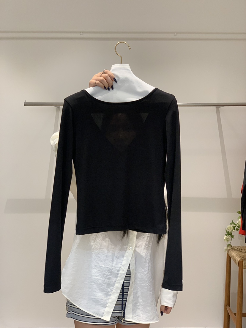 FOUNDERS東大門㊣實拍女士新品25春夏人氣職業真品推薦長袖T恤FOUNDERS長袖T恤圖色3