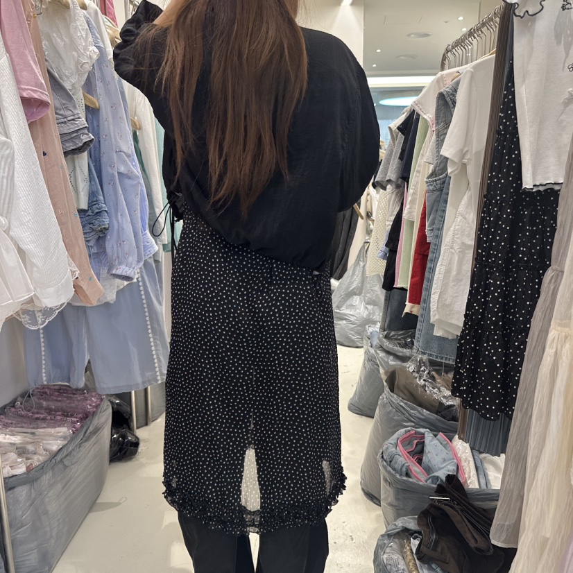 MIMME韓國直郵㊣女士新款人氣職業真品熱賣休閑連衣裙荷葉邊MIMME連衣裙