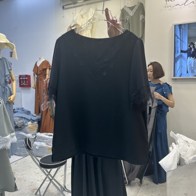 MARIGOLD韓國代購㊣女士新款休閑25春夏推薦人氣襯衫蕾絲衫MARIGOLD襯衫/蕾絲衫圖色2