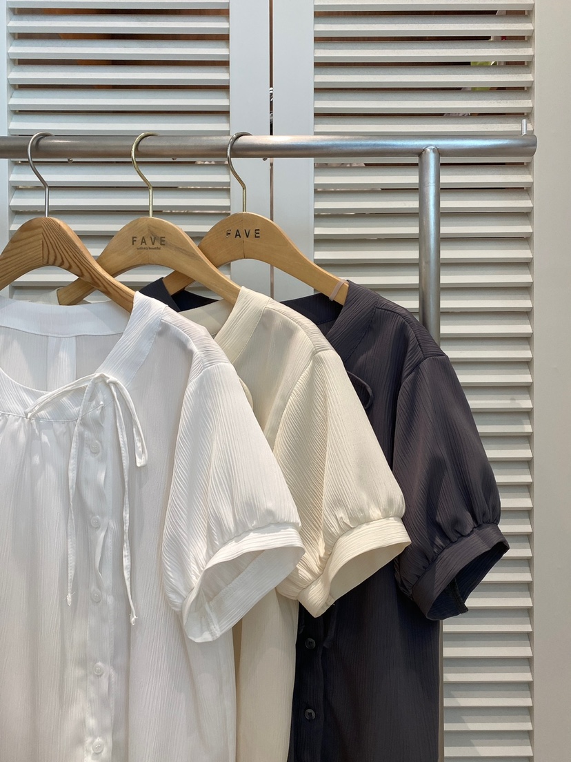 FAVE-L東大門㊣直郵女裝新品職業時尚熱賣25春夏襯衫蕾絲衫FAVE-L襯衫/蕾絲衫