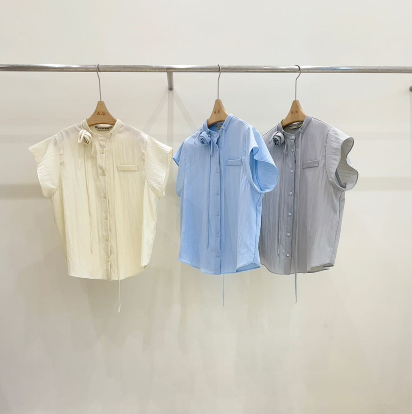 AUTUMN BEIGE-Q東大門㊣直郵女裝新品25春夏時尚襯衫蕾絲衫A.b/AUTUMN BEIGE襯衫/蕾絲衫