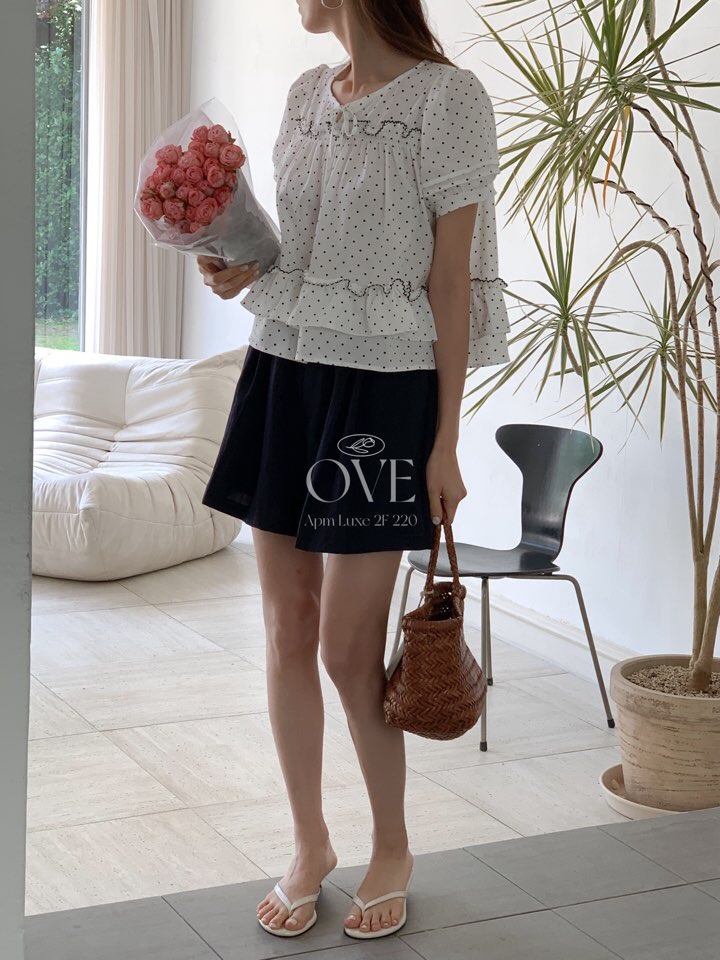 OVE東大門㊣代購女士新品推薦時尚熱賣休閑人氣職業襯衫蕾絲衫OVE襯衫/蕾絲衫