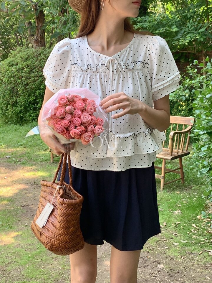 OVE東大門㊣代購女士新品推薦時尚熱賣休閑人氣職業襯衫蕾絲衫OVE襯衫/蕾絲衫