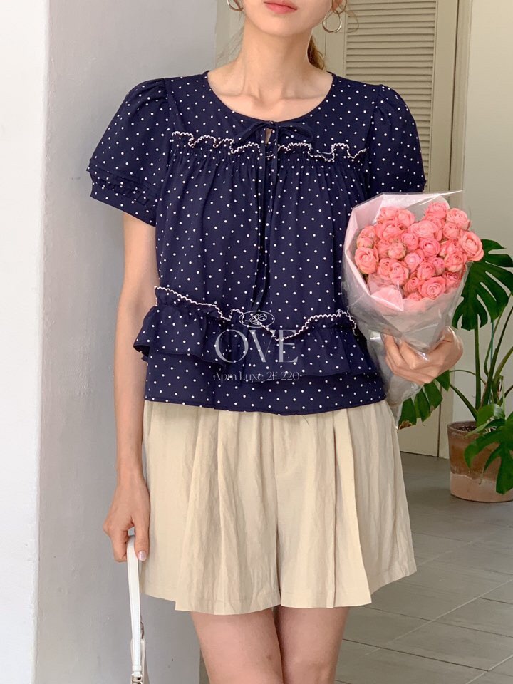 OVE東大門㊣代購女士新品推薦時尚熱賣休閑人氣職業襯衫蕾絲衫OVE襯衫/蕾絲衫