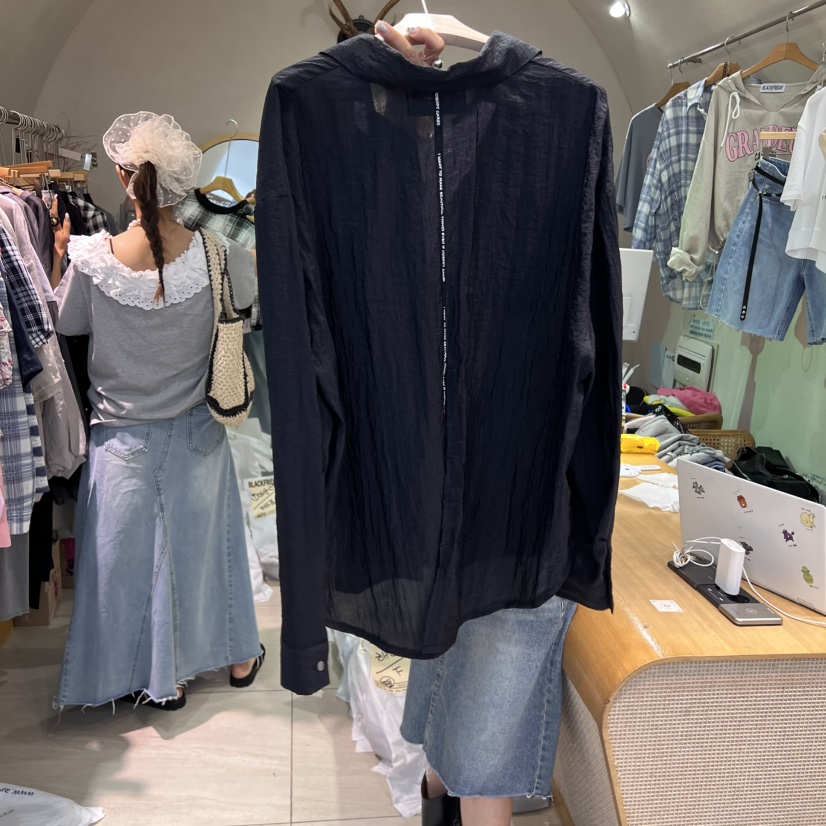 BLACKFRIDAY東大門㊣代購女裝新品真品職業25春夏襯衫蕾絲衫BLACK FRIDAY襯衫/蕾絲衫