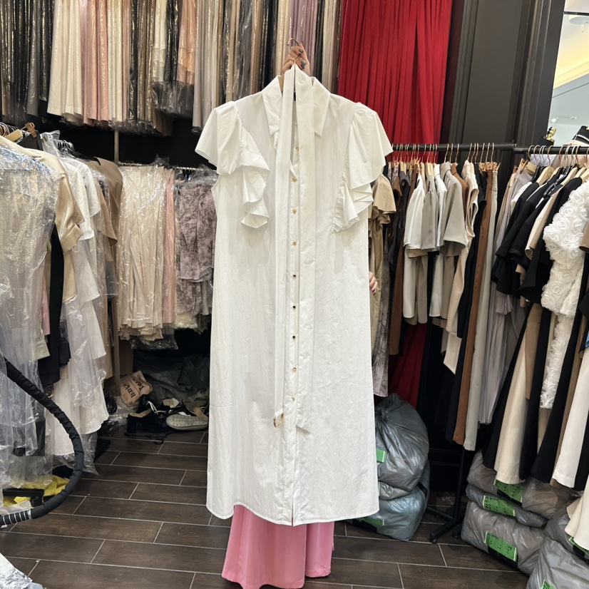 HERISH東大門㊣實拍女裝新品人氣25春夏時尚推薦連衣裙含腰帶Herish連衣裙