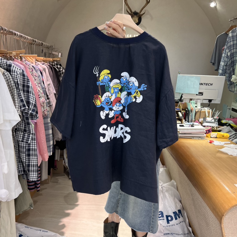 BLACKFRIDAY韓國直郵㊣女士新品人氣休閑推薦25春夏職業T恤BLACK FRIDAYT恤圖色4