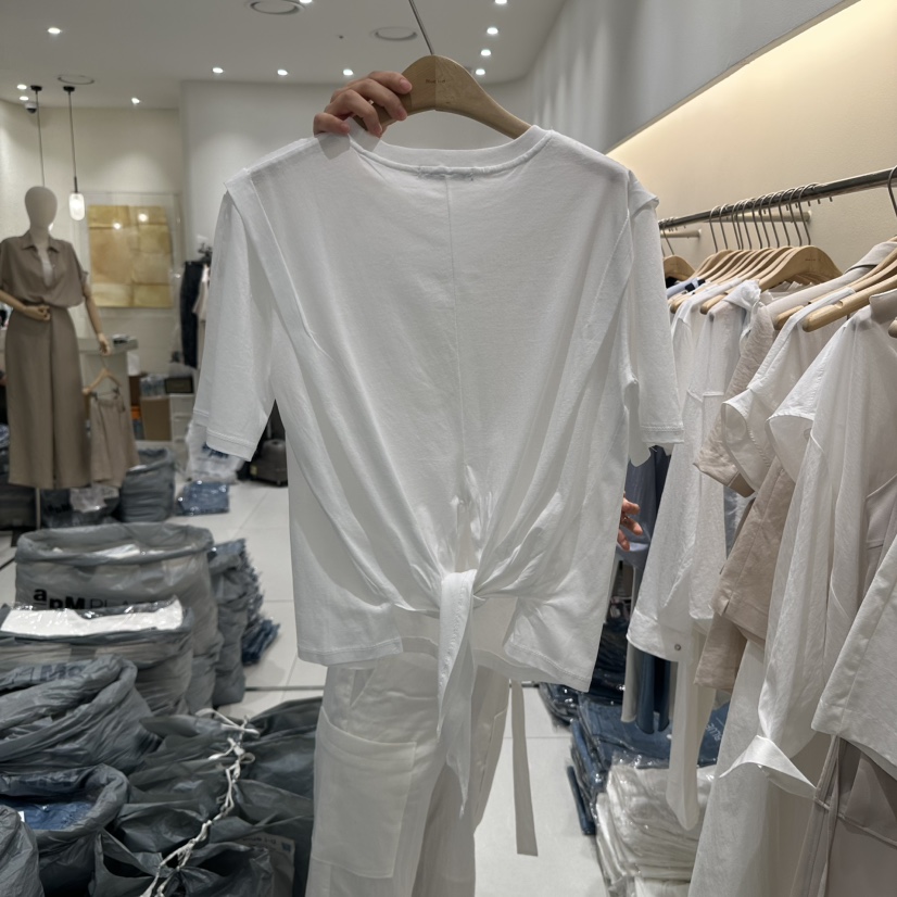 BLUEI-D東大門㊣直郵女裝新款熱賣25春夏真品人氣休閑職業T恤Blue i-dT恤