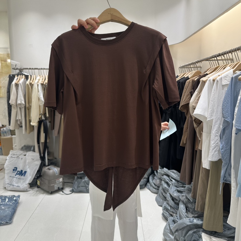 BLUEI-D東大門㊣直郵女裝新款熱賣25春夏真品人氣休閑職業T恤Blue i-dT恤圖色5