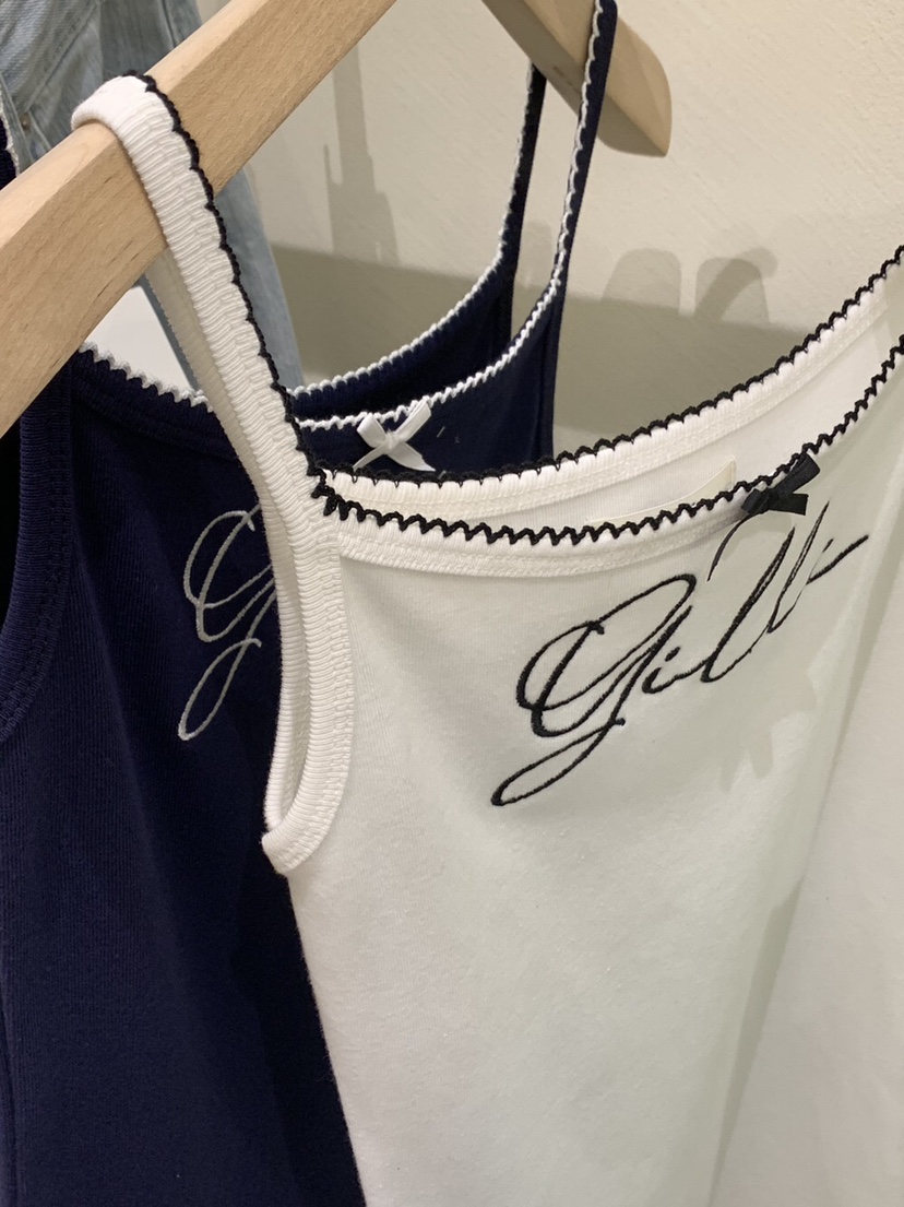 GILLI東大門㊣代購女士新款時尚真品職業熱賣推薦吊帶背心刺繡GILLI吊帶/背心