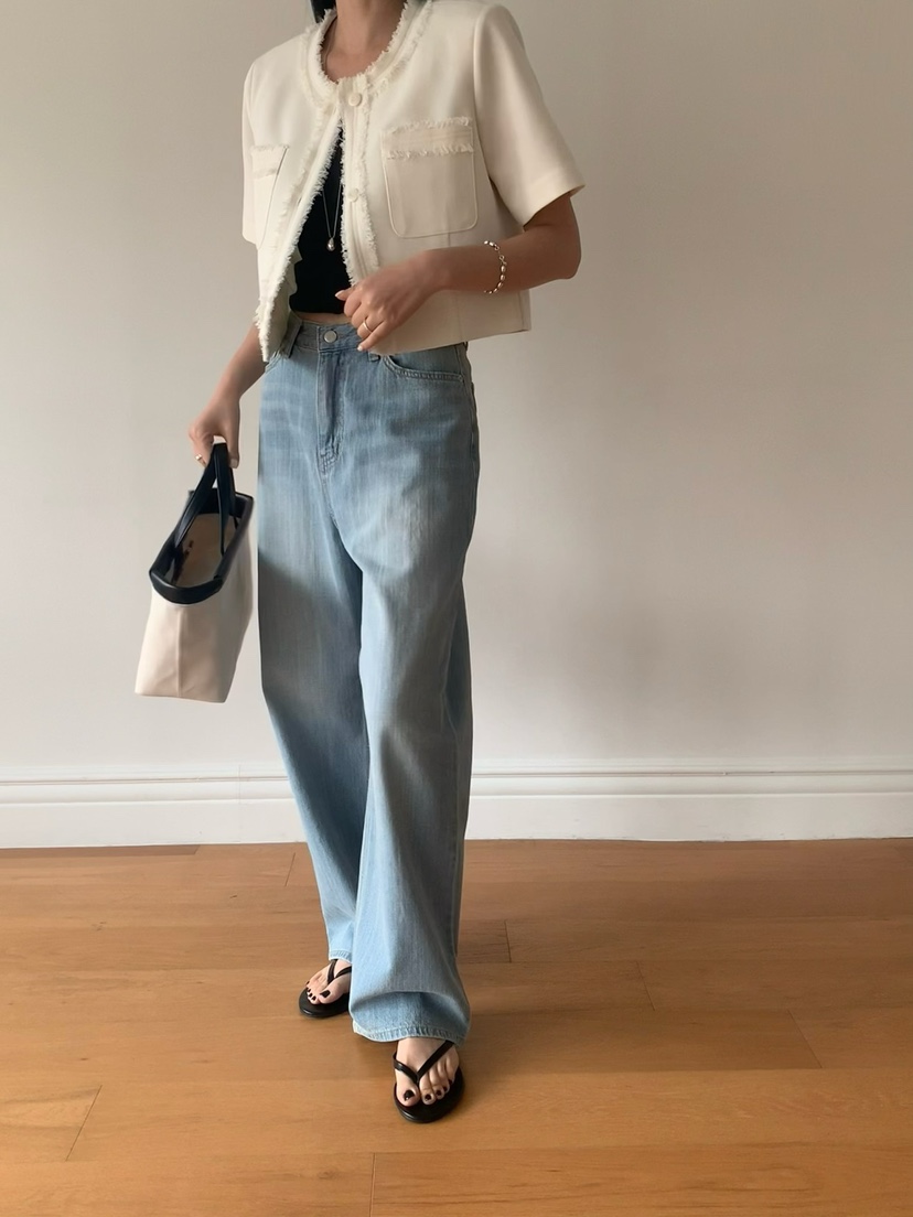SORBET東大門㊣實拍女裝新品職業推薦真品熱賣人氣25春夏夾克SORBET/flat white夾克