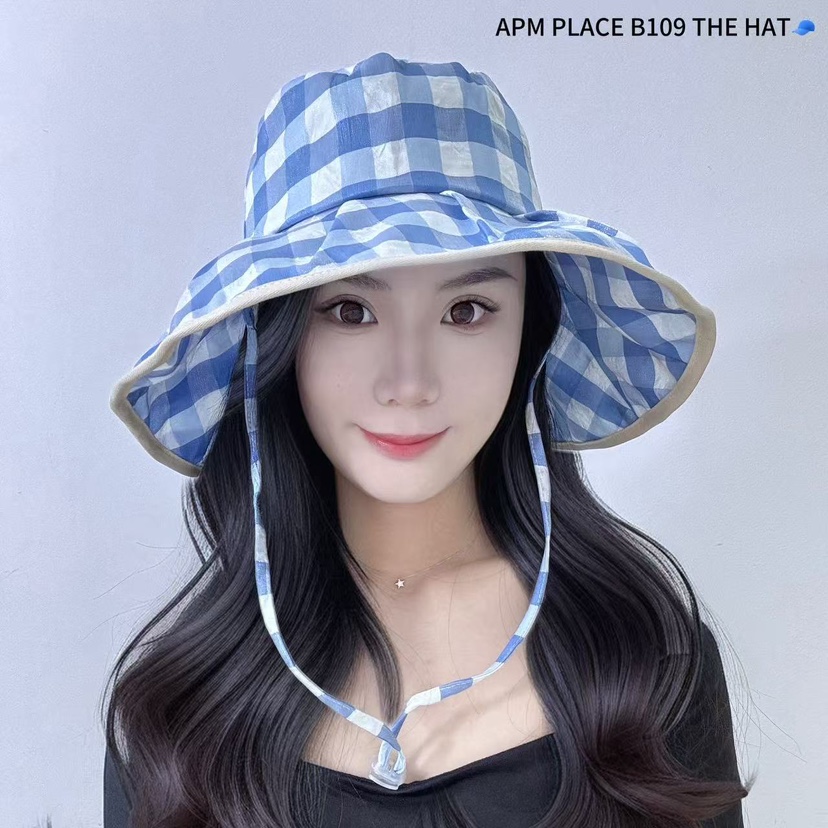 THE HAT-P韓國直郵㊣女士新品推薦時尚職業25春夏帽子格紋THE HAT帽子圖色2