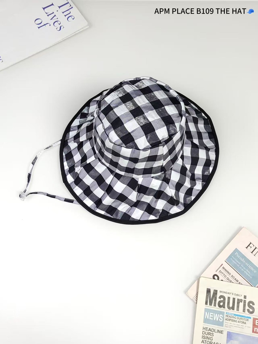 THE HAT-P韓國直郵㊣女士新品推薦時尚職業25春夏帽子格紋THE HAT帽子圖色3