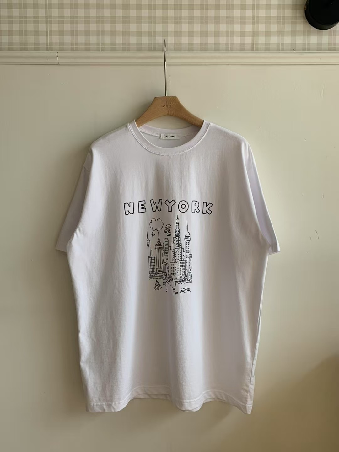 FOR.NEED韓國代購㊣女裝新品真品時尚職業人氣25春夏推薦T恤FOR.NEEDT恤圖色2