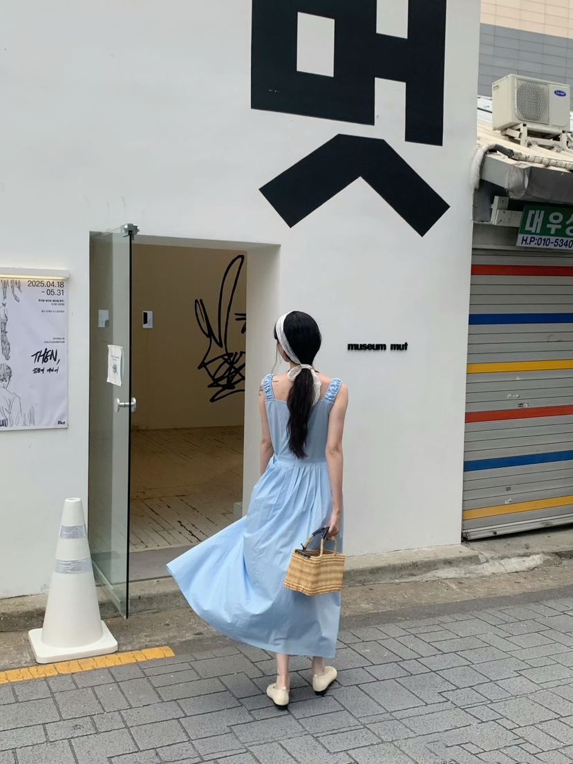 GILLI東大門㊣實拍女裝新款推薦25春夏熱賣人氣真品休閑連衣裙GILLI連衣裙