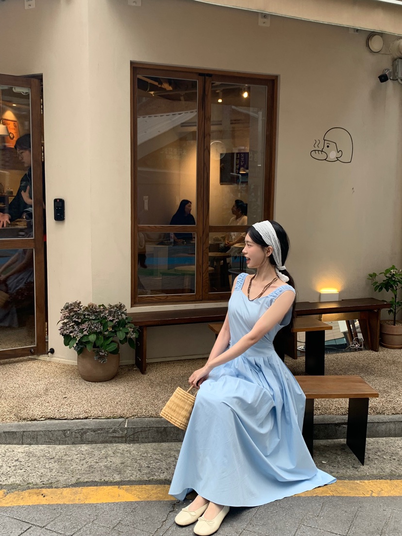 GILLI東大門㊣實拍女裝新款推薦25春夏熱賣人氣真品休閑連衣裙GILLI連衣裙