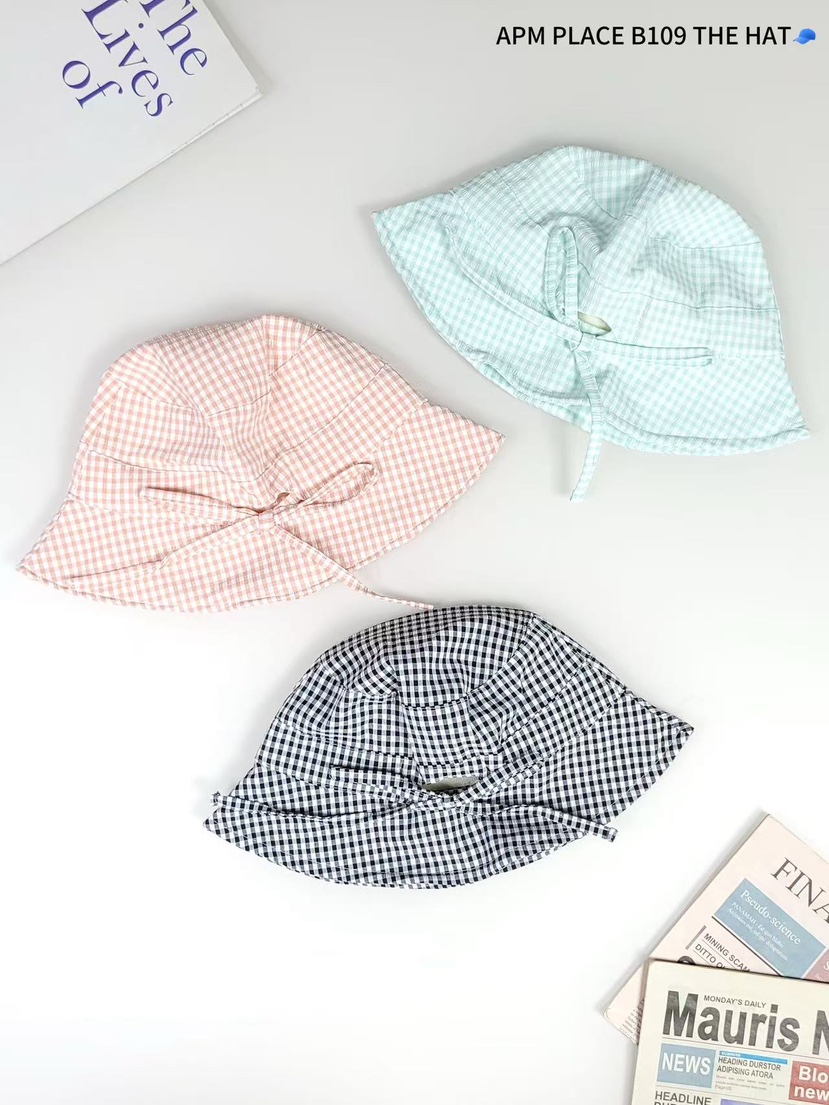 THE HAT-P東大門㊣代購女裝新品休閑時尚推薦帽子漁夫帽格紋THE HAT帽子