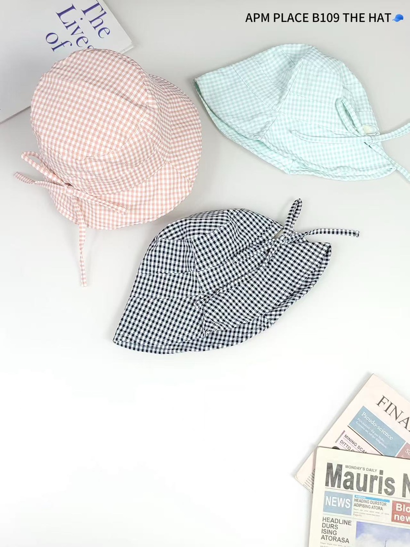 THE HAT-P東大門㊣代購女裝新品休閑時尚推薦帽子漁夫帽格紋THE HAT帽子