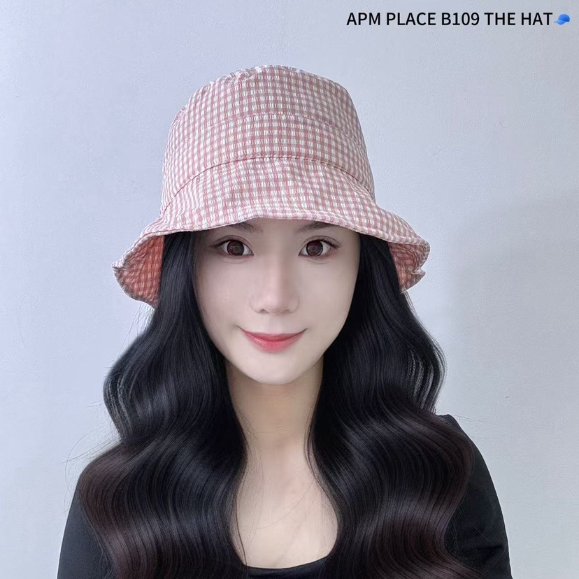 THE HAT-P東大門㊣代購女裝新品休閑時尚推薦帽子漁夫帽格紋THE HAT帽子