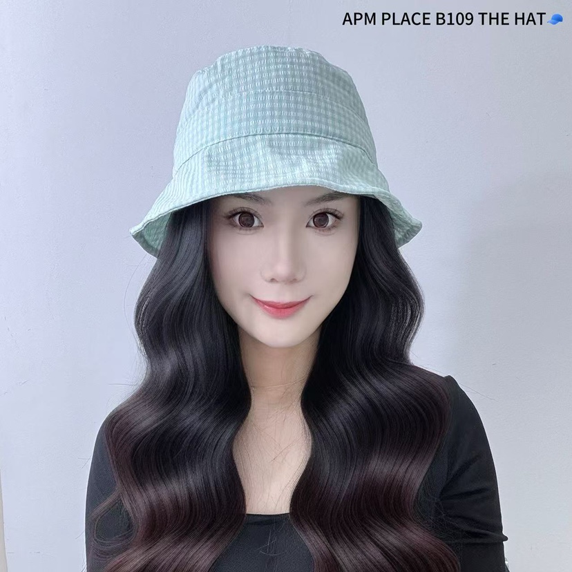 THE HAT-P東大門㊣代購女裝新品休閑時尚推薦帽子漁夫帽格紋THE HAT帽子圖色2