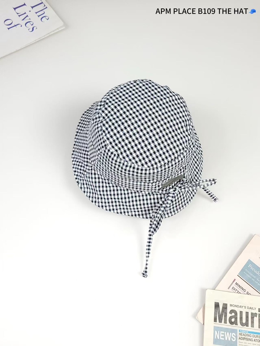 THE HAT-P東大門㊣代購女裝新品休閑時尚推薦帽子漁夫帽格紋THE HAT帽子圖色3
