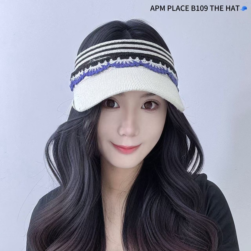 THE HAT-P東大門㊣代購女裝新品人氣職業25春夏真品帽子條紋THE HAT帽子圖色2