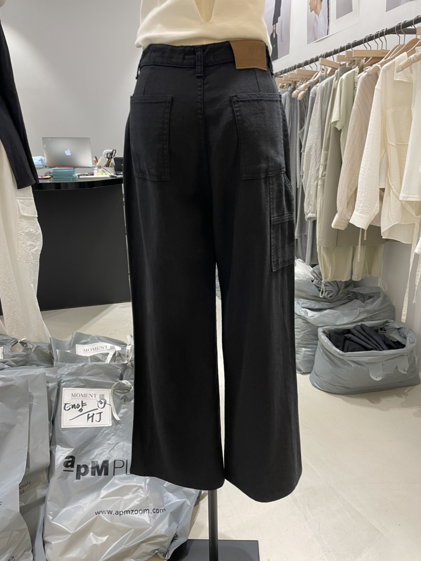MOMENT東大門㊣代購女裝新品時尚休閑推薦真品25春夏牛仔褲棉質MOMENT/RECOVER牛仔褲