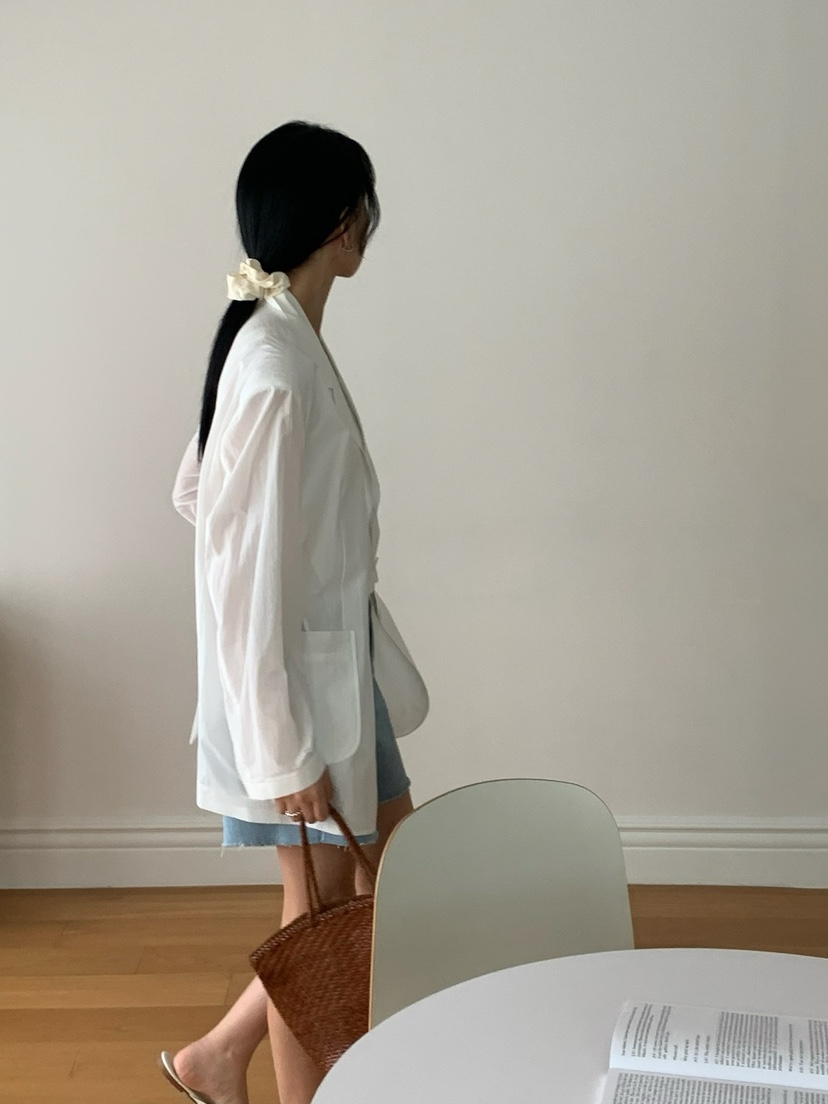SORBET東大門㊣代購女士新款推薦職業人氣真品時尚25春夏夾克SORBET/flat white夾克