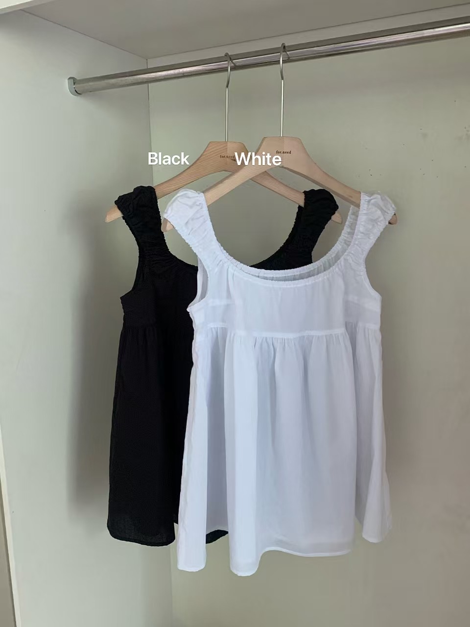 FOR.NEED韓國代購㊣女士新品休閑熱賣推薦職業真品吊帶背心FOR.NEED吊帶/背心