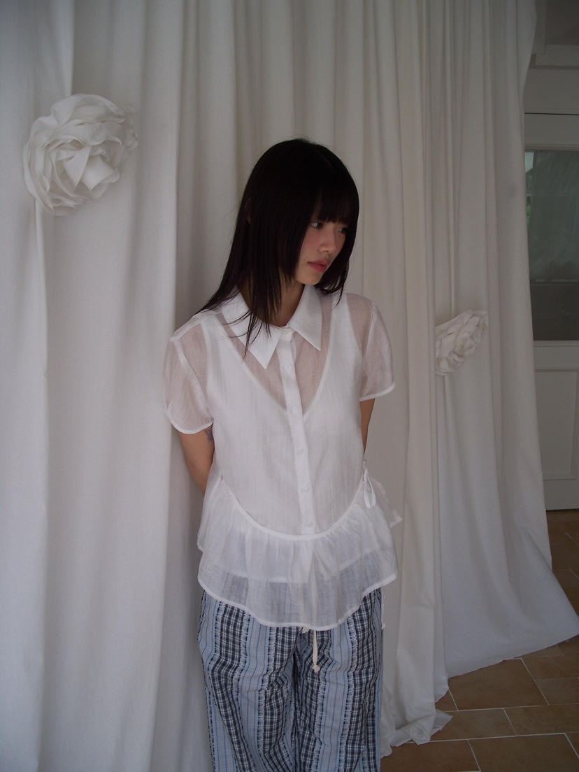 FLASH韓國直郵㊣女士新款職業人氣真品推薦時尚25春夏襯衫蕾絲衫FLASH襯衫/蕾絲衫