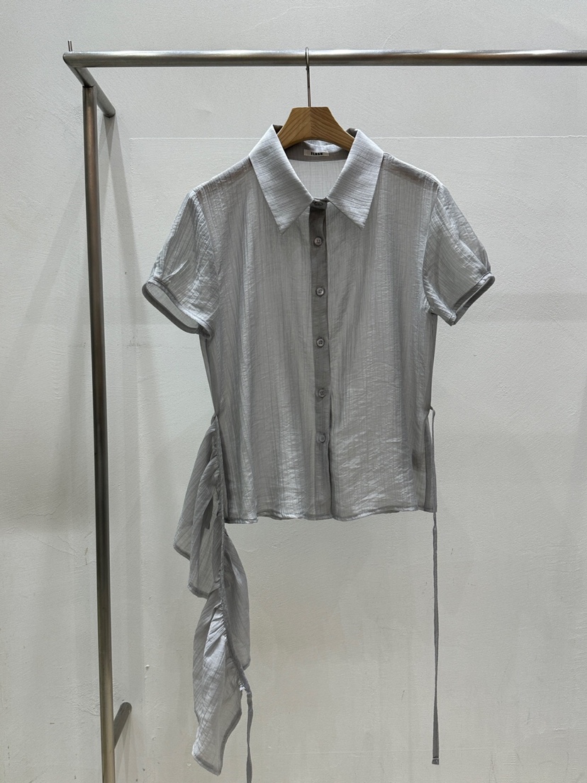 FLASH韓國直郵㊣女士新款職業人氣真品推薦時尚25春夏襯衫蕾絲衫FLASH襯衫/蕾絲衫