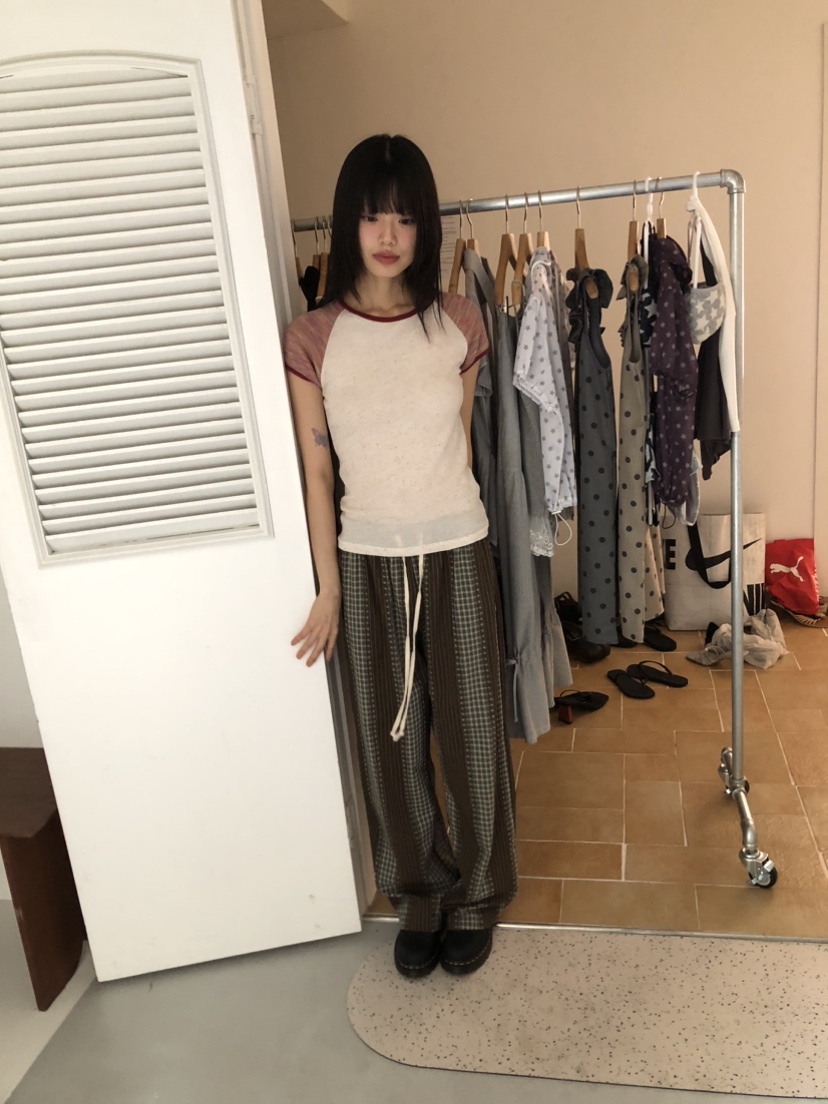 FLASH韓國代購㊣女裝新款真品職業推薦人氣25春夏休閑休閑褲FLASH休閑褲
