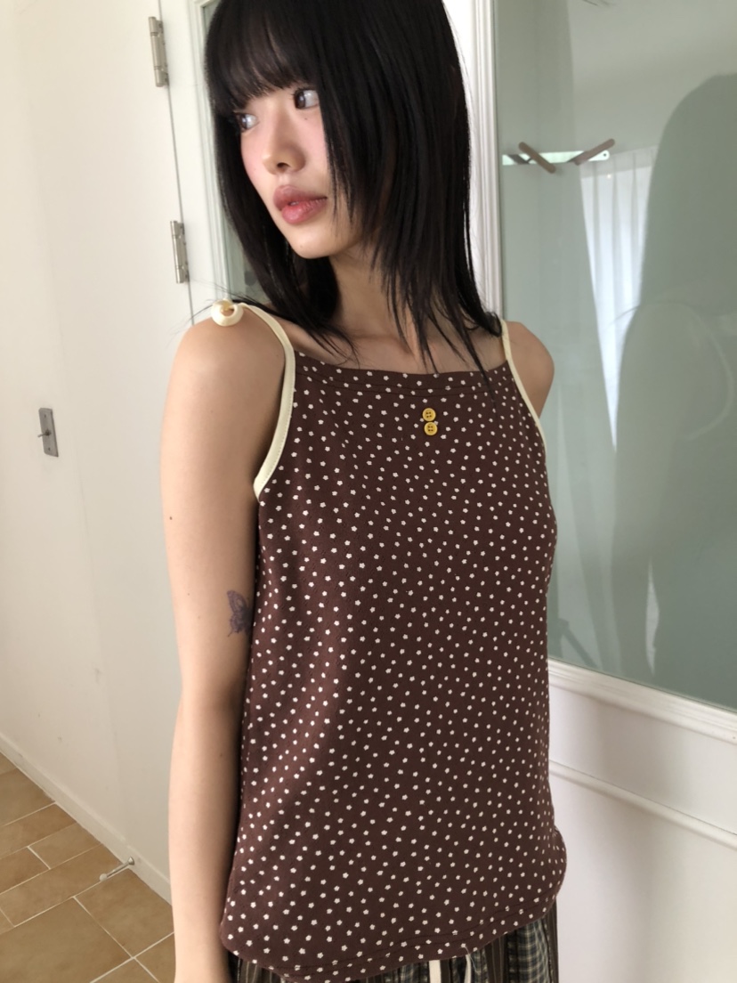 FLASH東大門㊣實拍女裝新款職業休閑推薦25春夏真品吊帶背心FLASH吊帶/背心