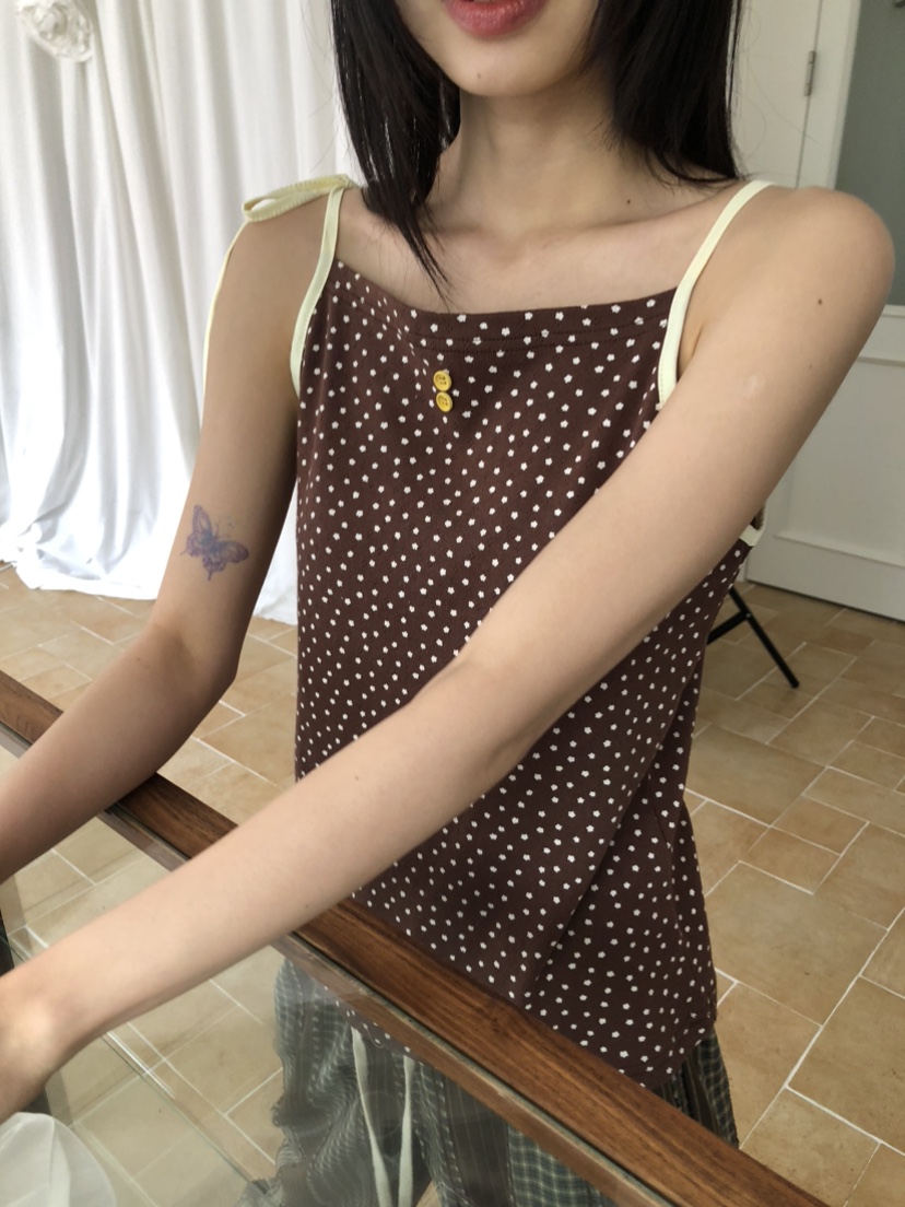 FLASH東大門㊣實拍女裝新款職業休閑推薦25春夏真品吊帶背心FLASH吊帶/背心