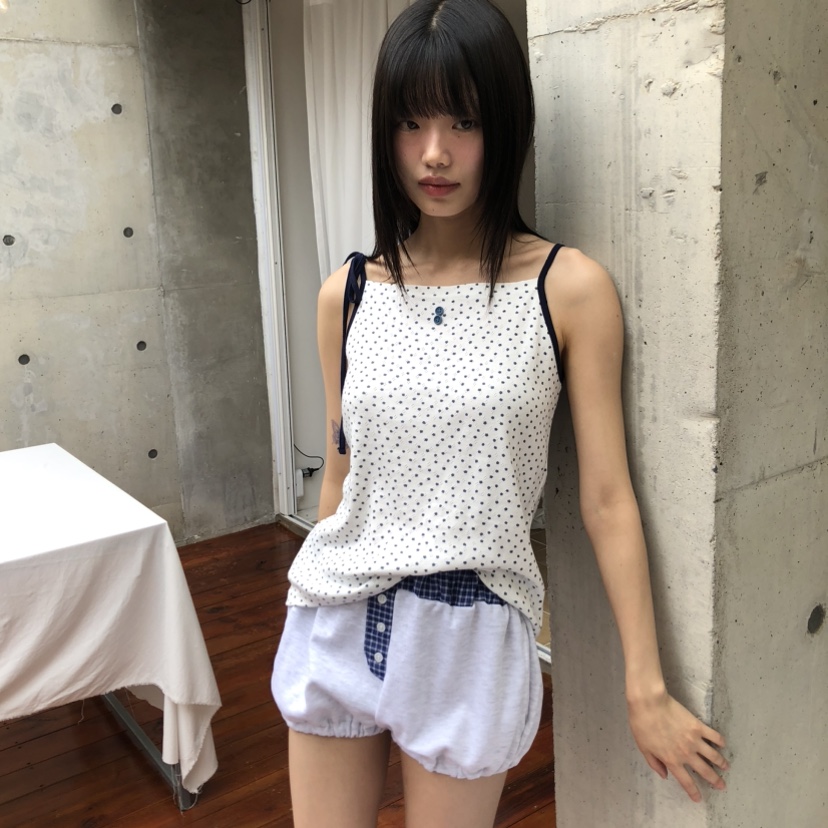 FLASH東大門㊣實拍女裝新款職業休閑推薦25春夏真品吊帶背心FLASH吊帶/背心