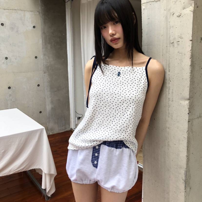 FLASH東大門㊣實拍女裝新款職業休閑推薦25春夏真品吊帶背心FLASH吊帶/背心