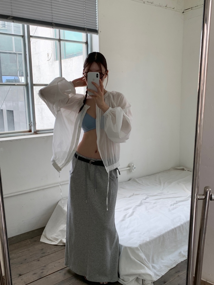 UNBOUND韓國代購㊣女裝新款人氣真品時尚休閑25春夏長裙不含腰帶UNBOUND長裙