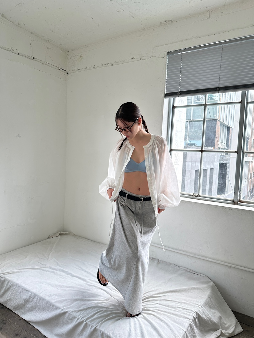 UNBOUND韓國代購㊣女裝新款人氣真品時尚休閑25春夏長裙不含腰帶UNBOUND長裙