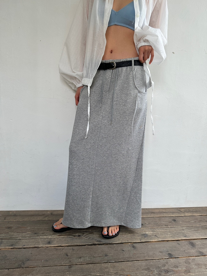 UNBOUND韓國代購㊣女裝新款人氣真品時尚休閑25春夏長裙不含腰帶UNBOUND長裙
