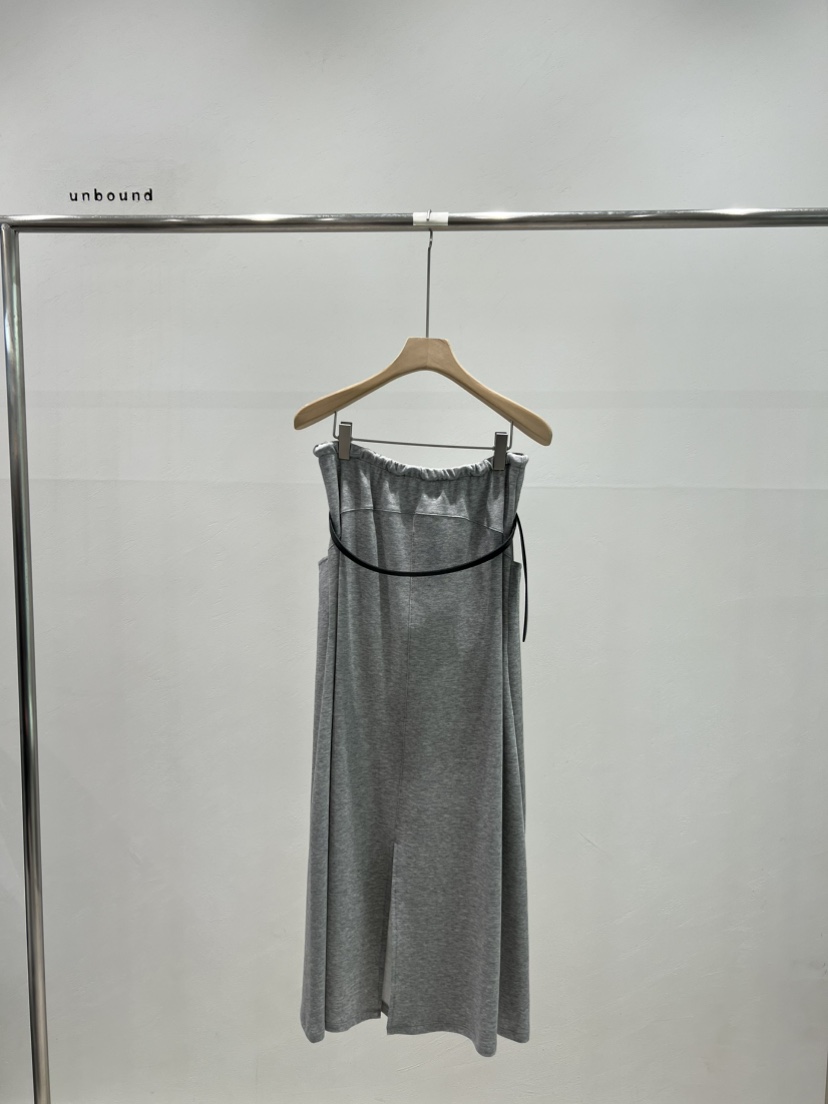 UNBOUND韓國代購㊣女裝新款人氣真品時尚休閑25春夏長裙不含腰帶UNBOUND長裙