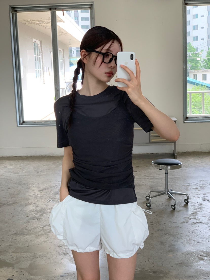 UNBOUND東大門㊣實拍女士新品休閑真品熱賣25春夏吊帶背心褶皺UNBOUND吊帶/背心
