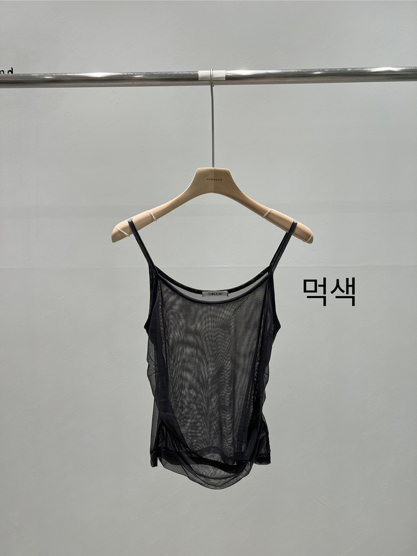 UNBOUND東大門㊣實拍女士新品休閑真品熱賣25春夏吊帶背心褶皺UNBOUND吊帶/背心