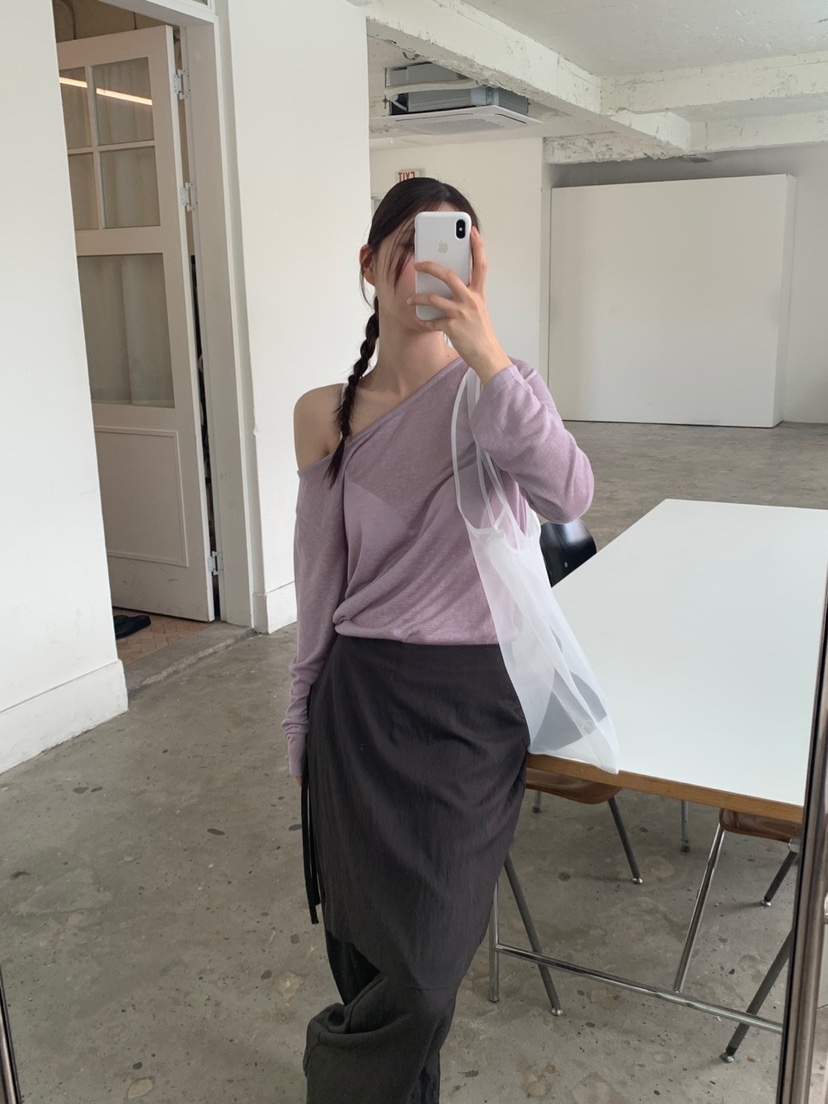UNBOUND東大門㊣直郵女裝新品人氣真品25春夏職業時尚長袖T恤UNBOUND長袖T恤