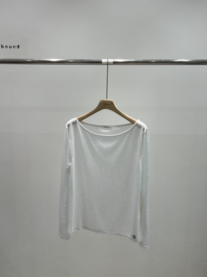 UNBOUND東大門㊣直郵女裝新品人氣真品25春夏職業時尚長袖T恤UNBOUND長袖T恤圖色2